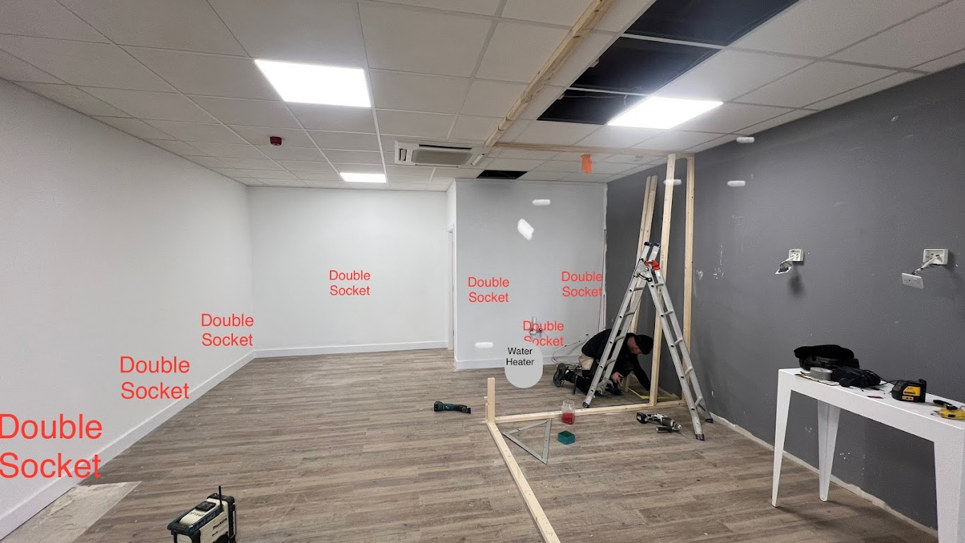 Commercial socket fit-out