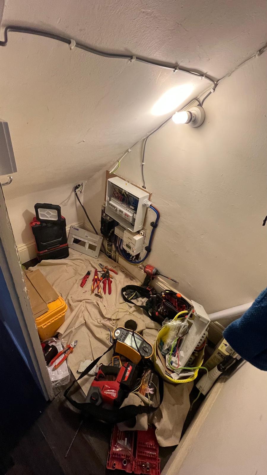 Fuse board upgrade in progress