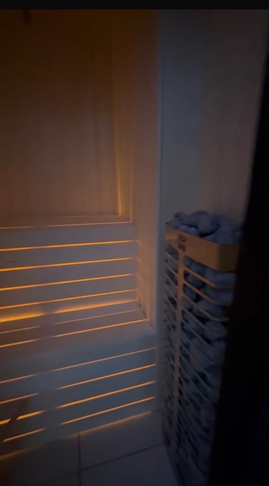 Garden room LED bench lighting
