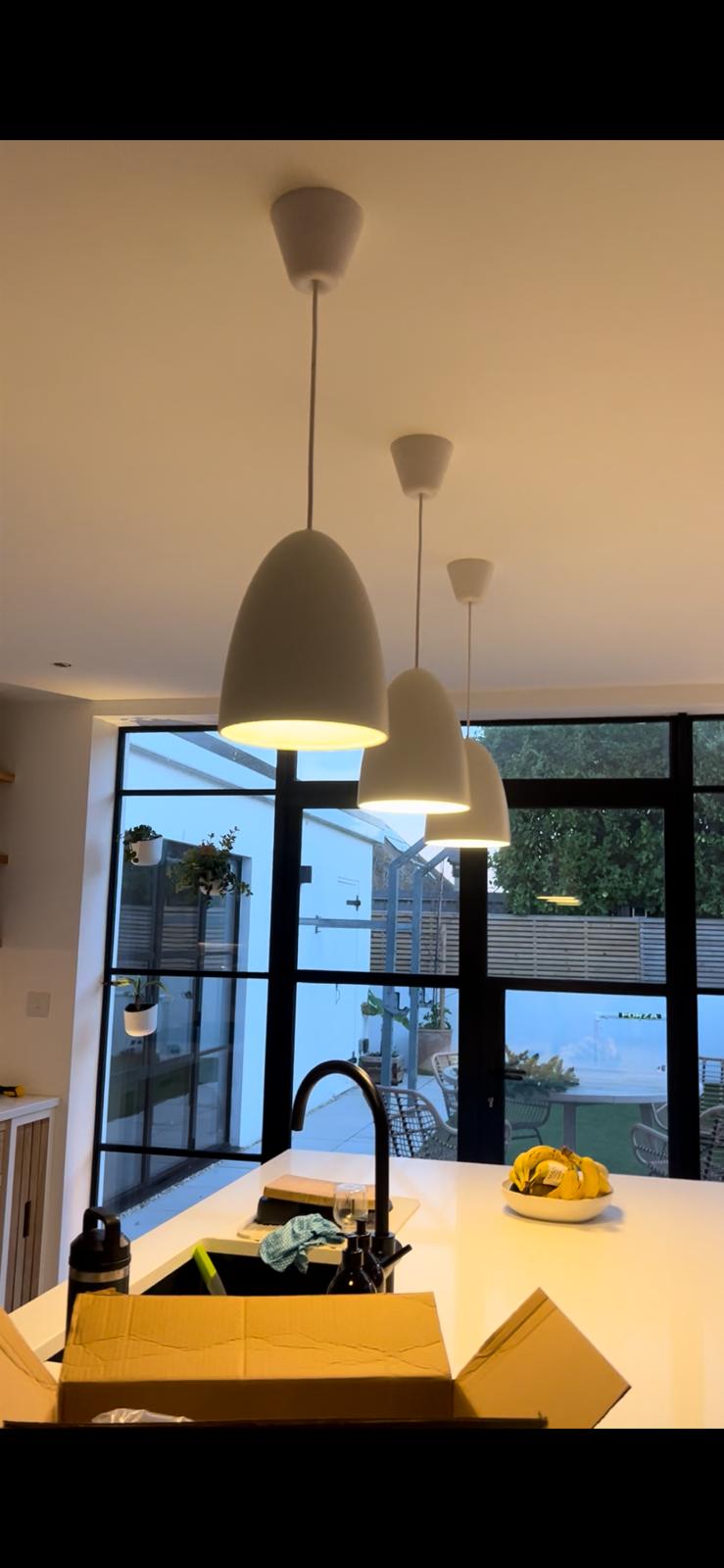 Kitchen pendant close up