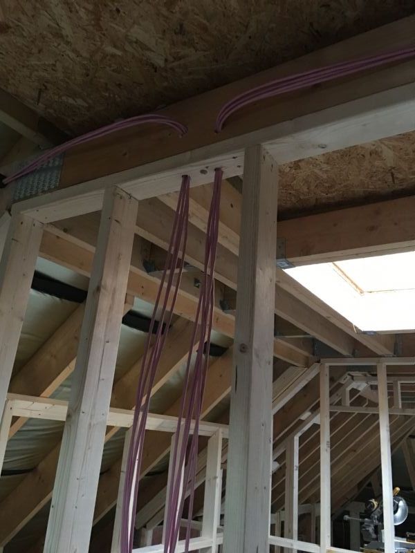 Loft electrical cabling