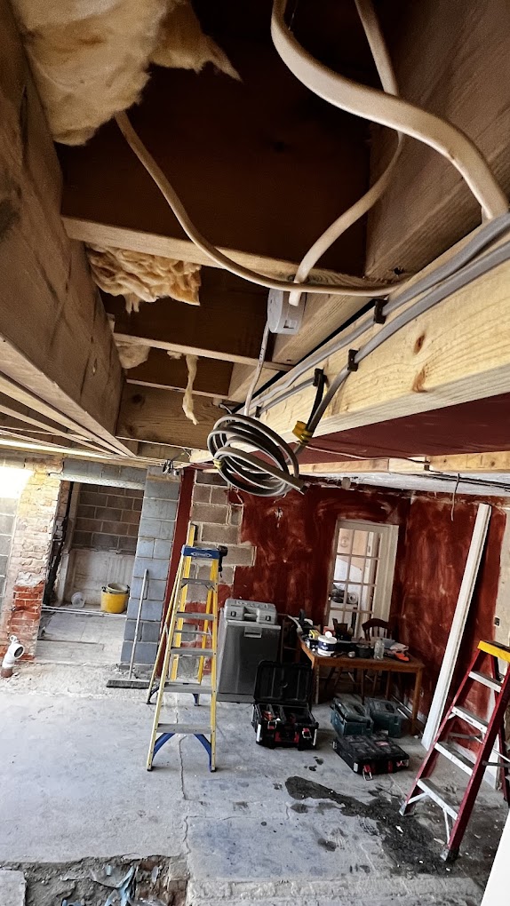 Underfloor rewire cabling
