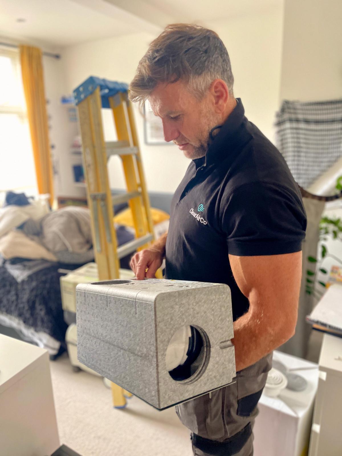 Ventilation fan installation preparation